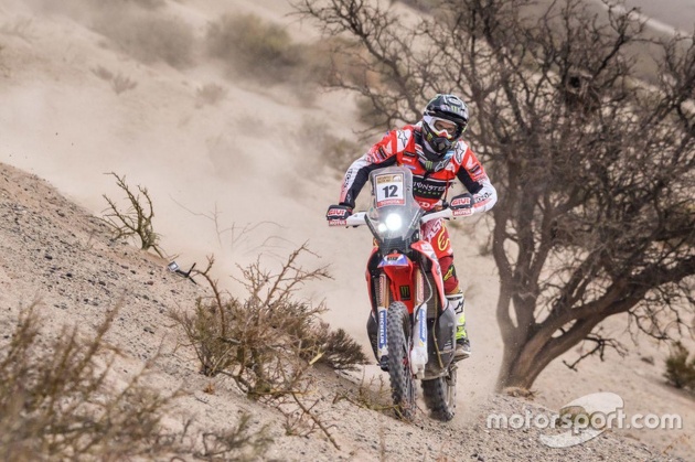 Benevides fue el mejor piloto Honda en el campoanto, donde además relegó a figuras del nivel del británico Sam Sunderland, ganador del último Dakar, y el portugués Paulo Goncalves, excampeón mundial.