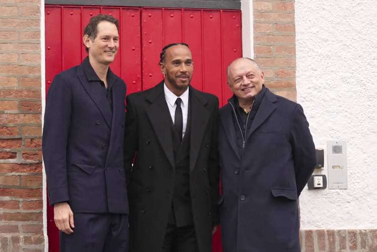 lewis hamilton first day at ferrari factory f maranello