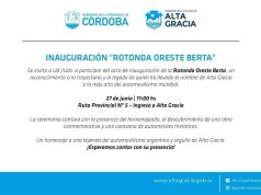 EL MAGO SIGUE HACIENDO CAMINO AL ANDAR. INAUGURAN LA ROTONDA ORESTE BERTA