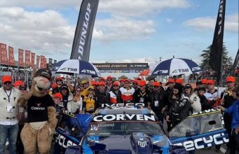Urcera, nuevo puntero del campeonato de TC, uno de los embajadores de Grupo Corven