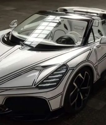 Extravagancia y lujo al poder. Un Bugatti hiperdeportivo de porcelana, casi da miedo tocarlo